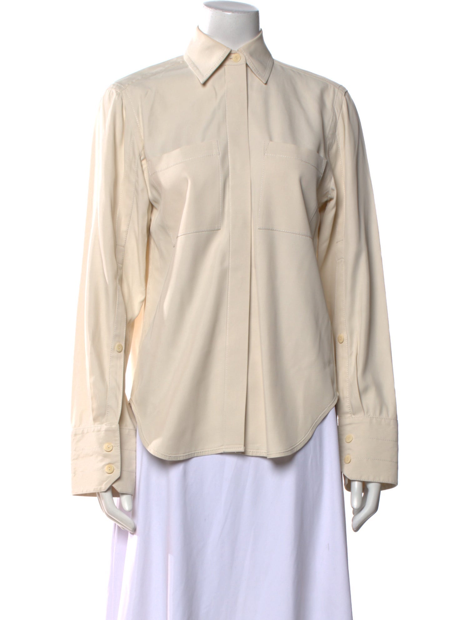 Maria McManus Long Sleeve Button-Up Top