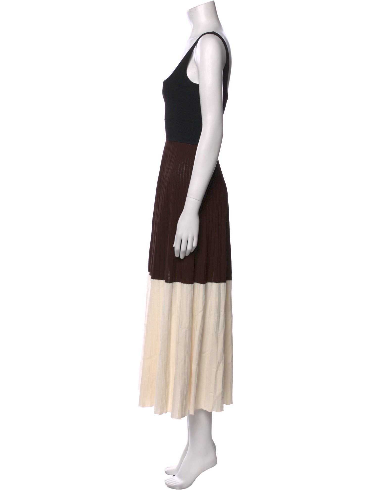 Maria McManus Colorblock Pattern Midi Length Dress