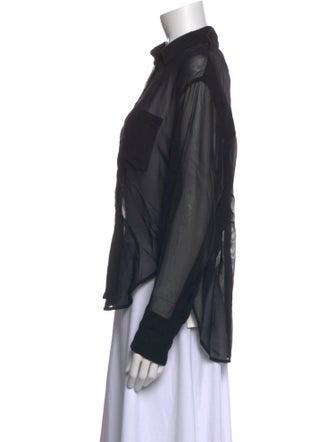 Maria McManus Long Sleeve Button-Up Top