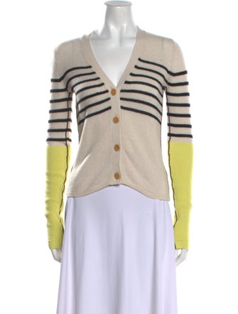 Maria McManus Striped V-Neck Sweater