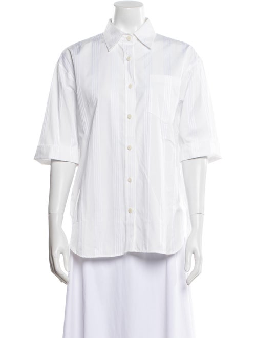 Maria McManus Three-Quarter Sleeve Button-Up Top