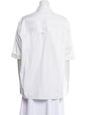 Maria McManus Three-Quarter Sleeve Button-Up Top