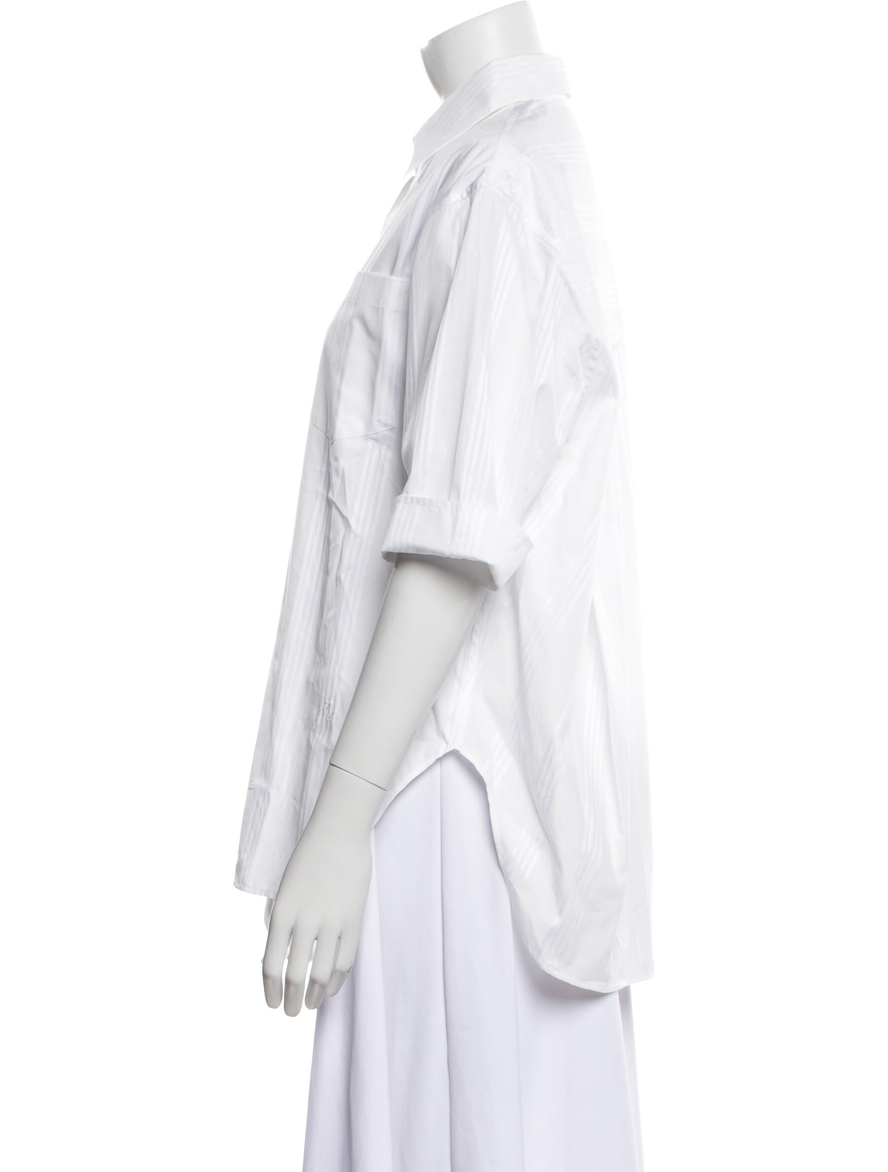 Maria McManus Three-Quarter Sleeve Button-Up Top