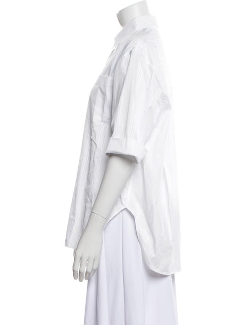 Maria McManus Three-Quarter Sleeve Button-Up Top