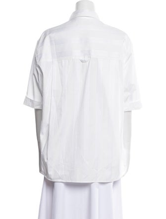 Maria McManus Three-Quarter Sleeve Button-Up Top