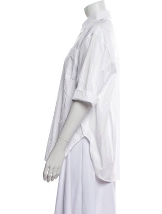 Maria McManus Three-Quarter Sleeve Button-Up Top