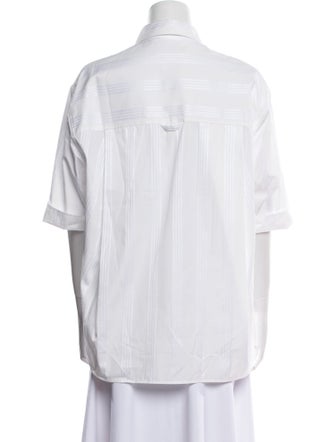 Maria McManus Three-Quarter Sleeve Button-Up Top
