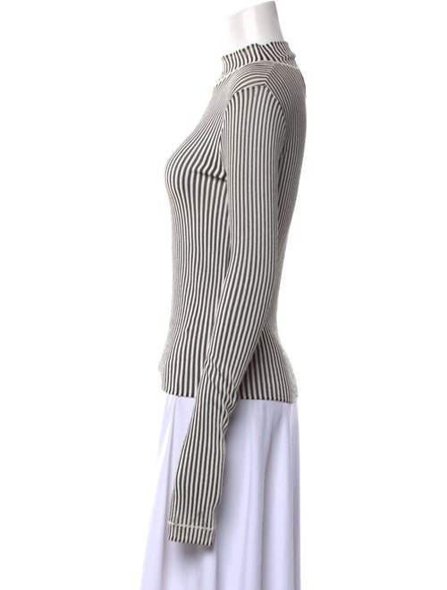 Maria McManus Striped Mock Neck Top