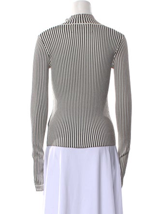 Maria McManus Striped Mock Neck Top