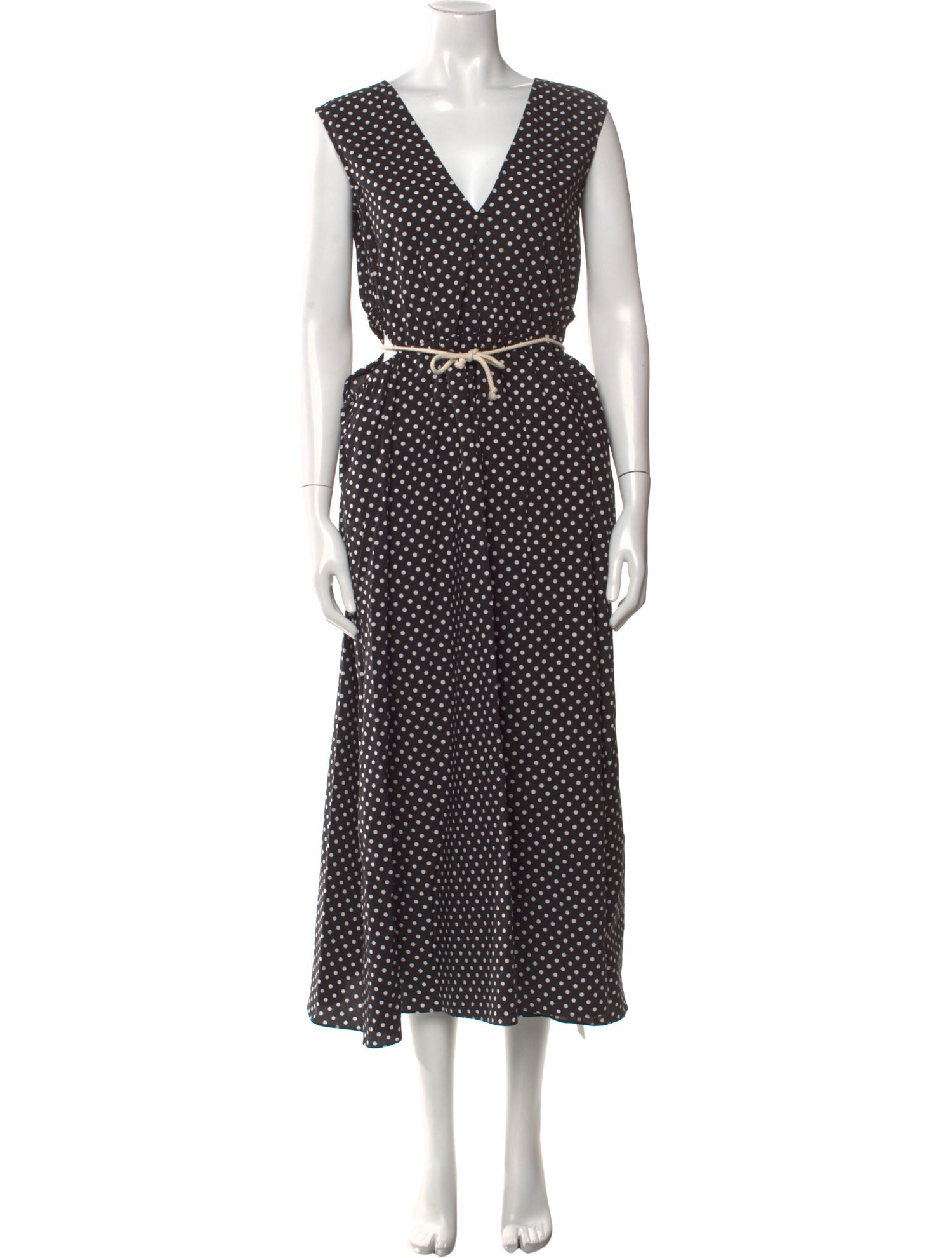 Maria McManus Polka Dot Print Long Dress