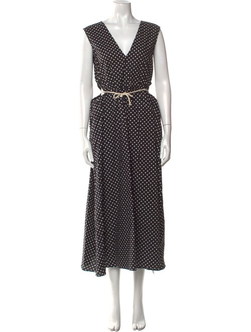 Maria McManus Polka Dot Print Long Dress