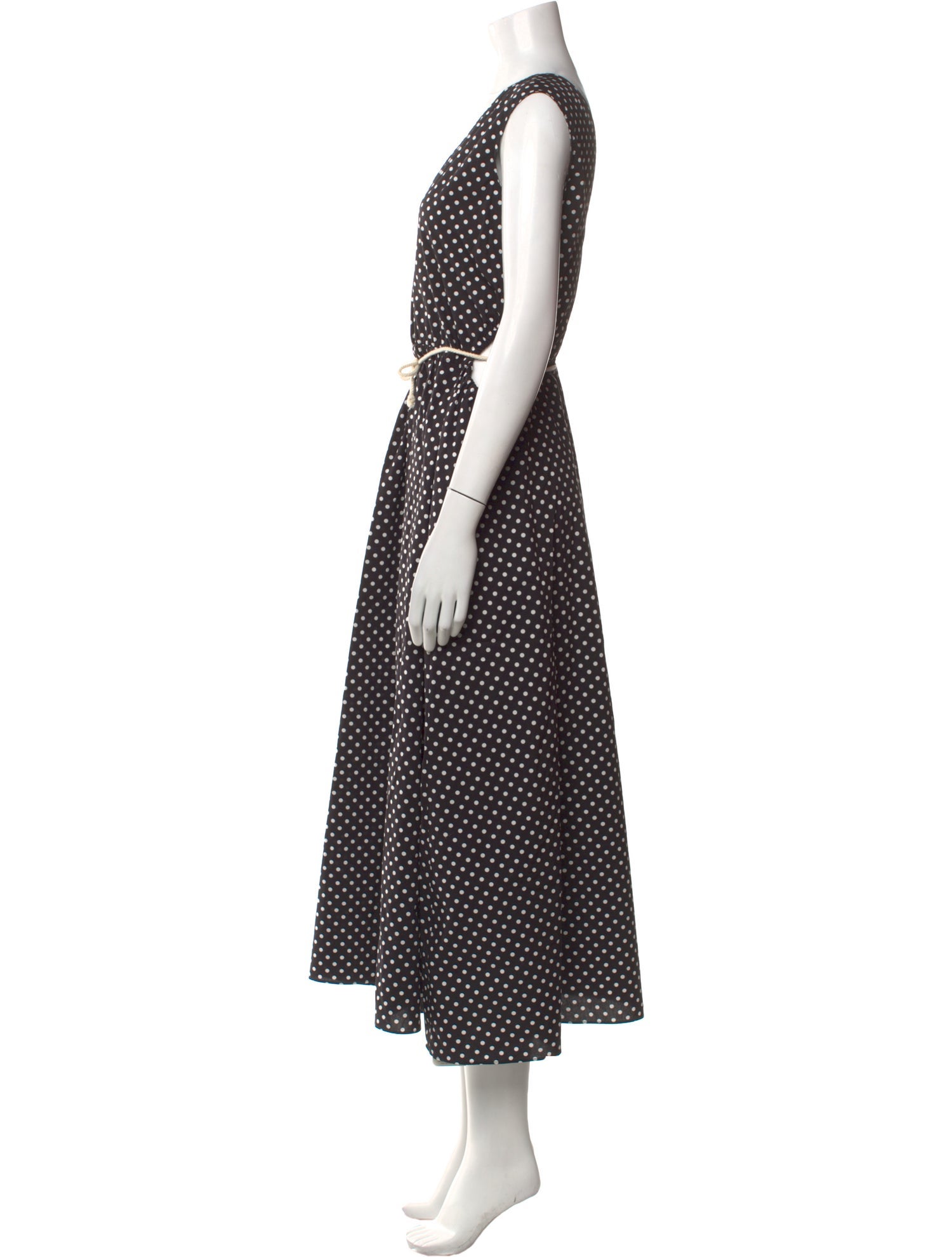 Maria McManus Polka Dot Print Long Dress