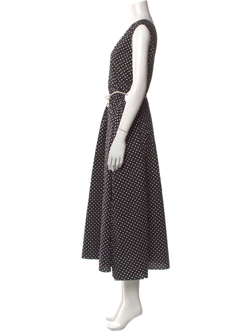 Maria McManus Polka Dot Print Long Dress