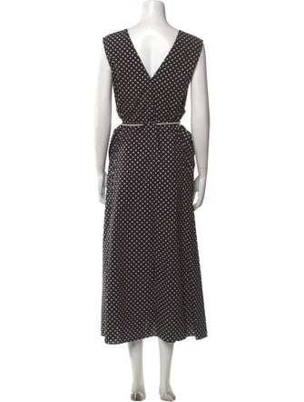 Maria McManus Polka Dot Print Long Dress