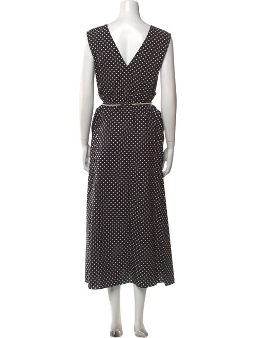 Maria McManus Polka Dot Print Long Dress
