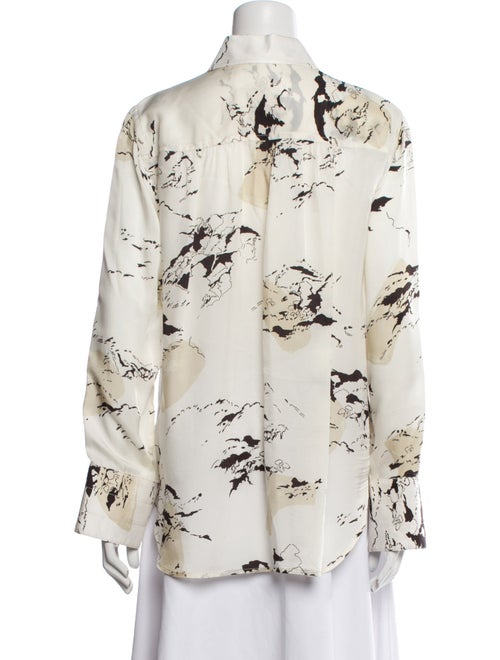 Maria McManus Floral Print Long Sleeve Button-Up Top