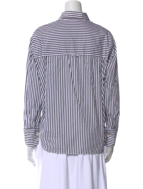 Maria McManus Striped Long Sleeve Button-Up Top