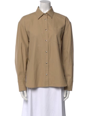 Maria McManus Long Sleeve Button-Up Top