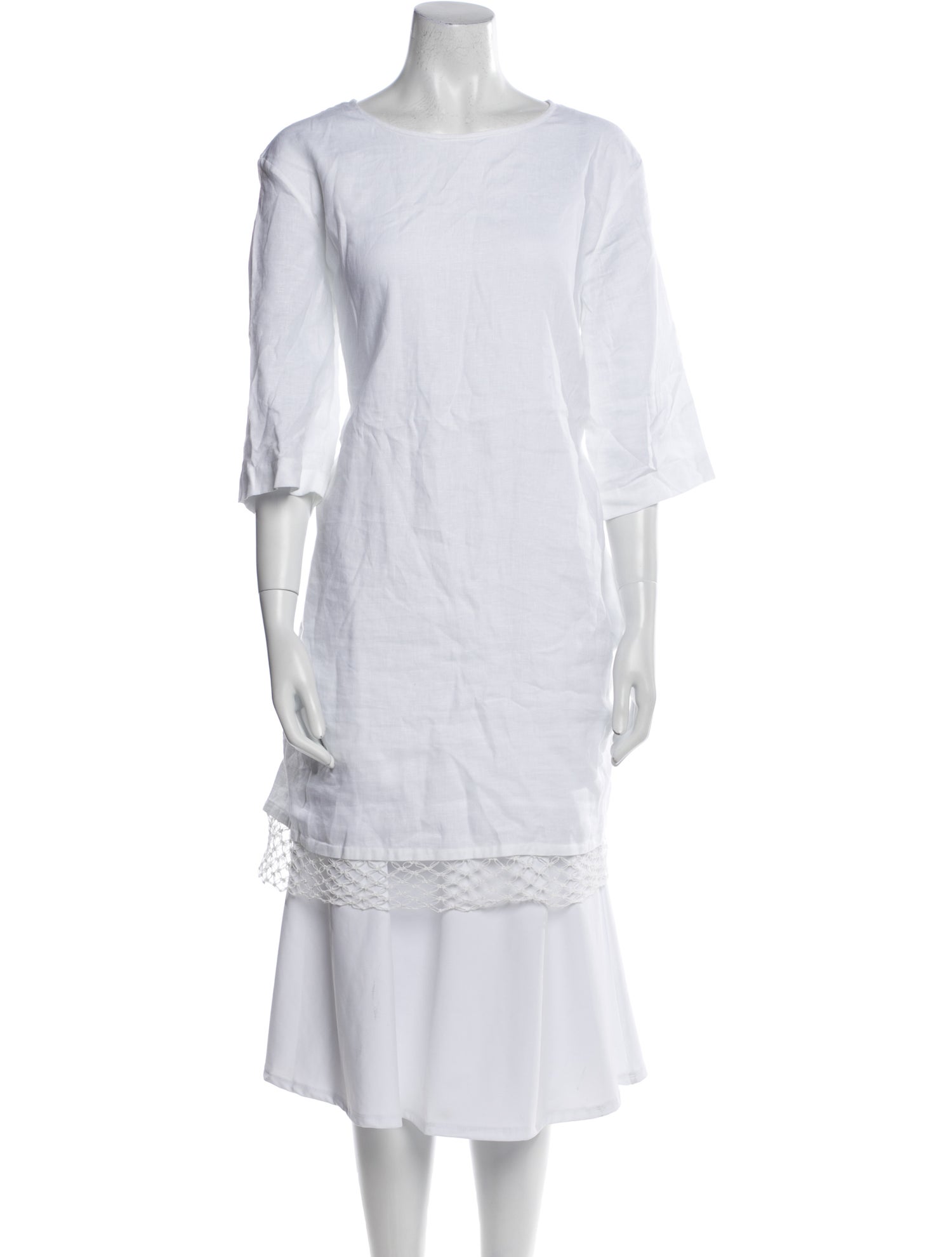 Maria McManus Linen Bateau Neckline Tunic