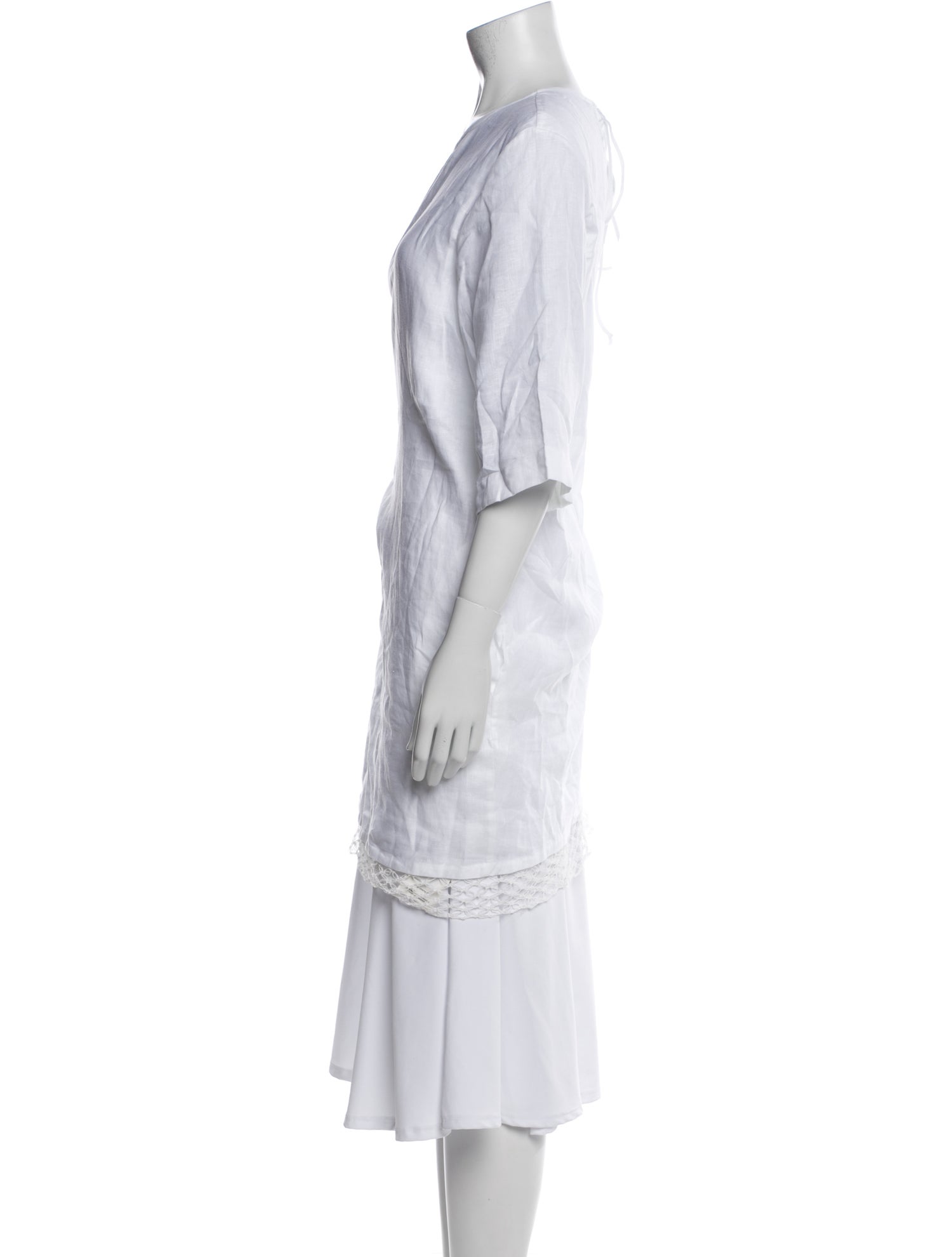 Maria McManus Linen Bateau Neckline Tunic