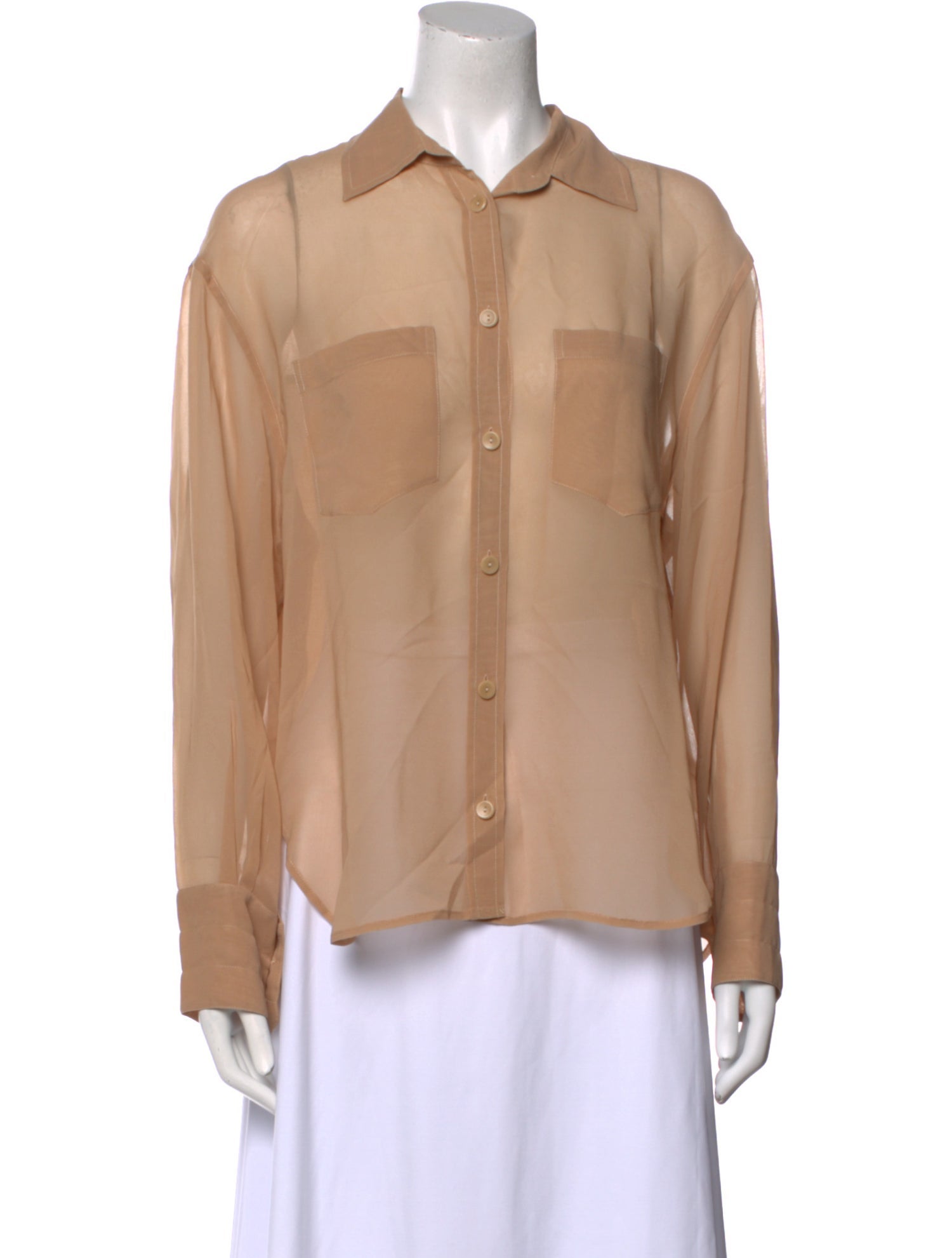 Maria McManus Long Sleeve Button-Up Top