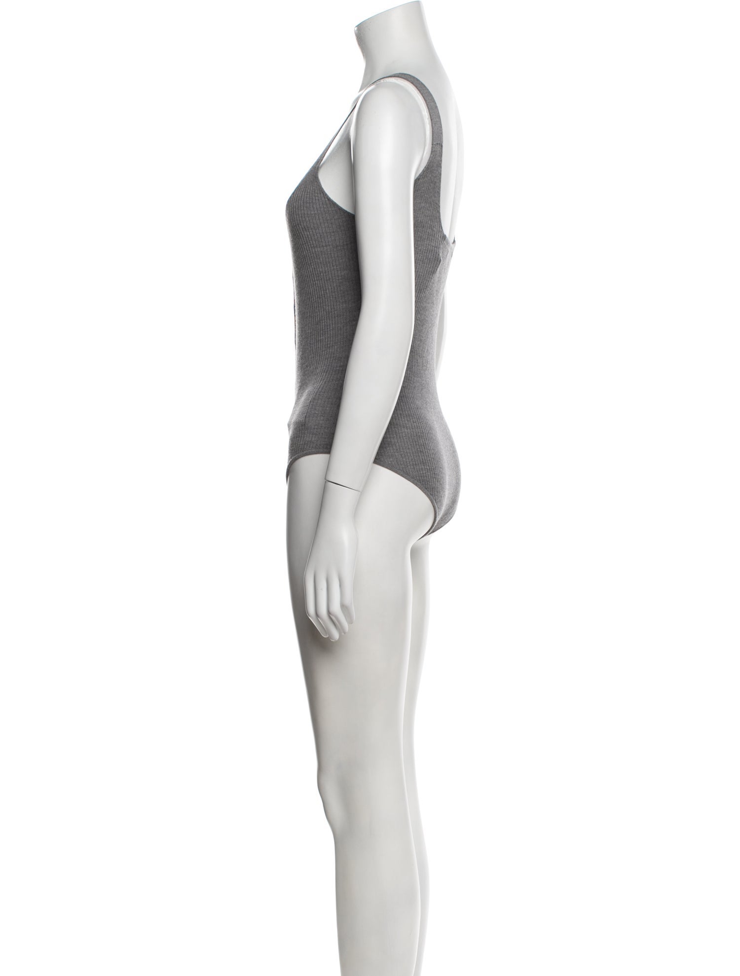 Maria McManus Merino Wool V-Neck Bodysuit w/ Tags