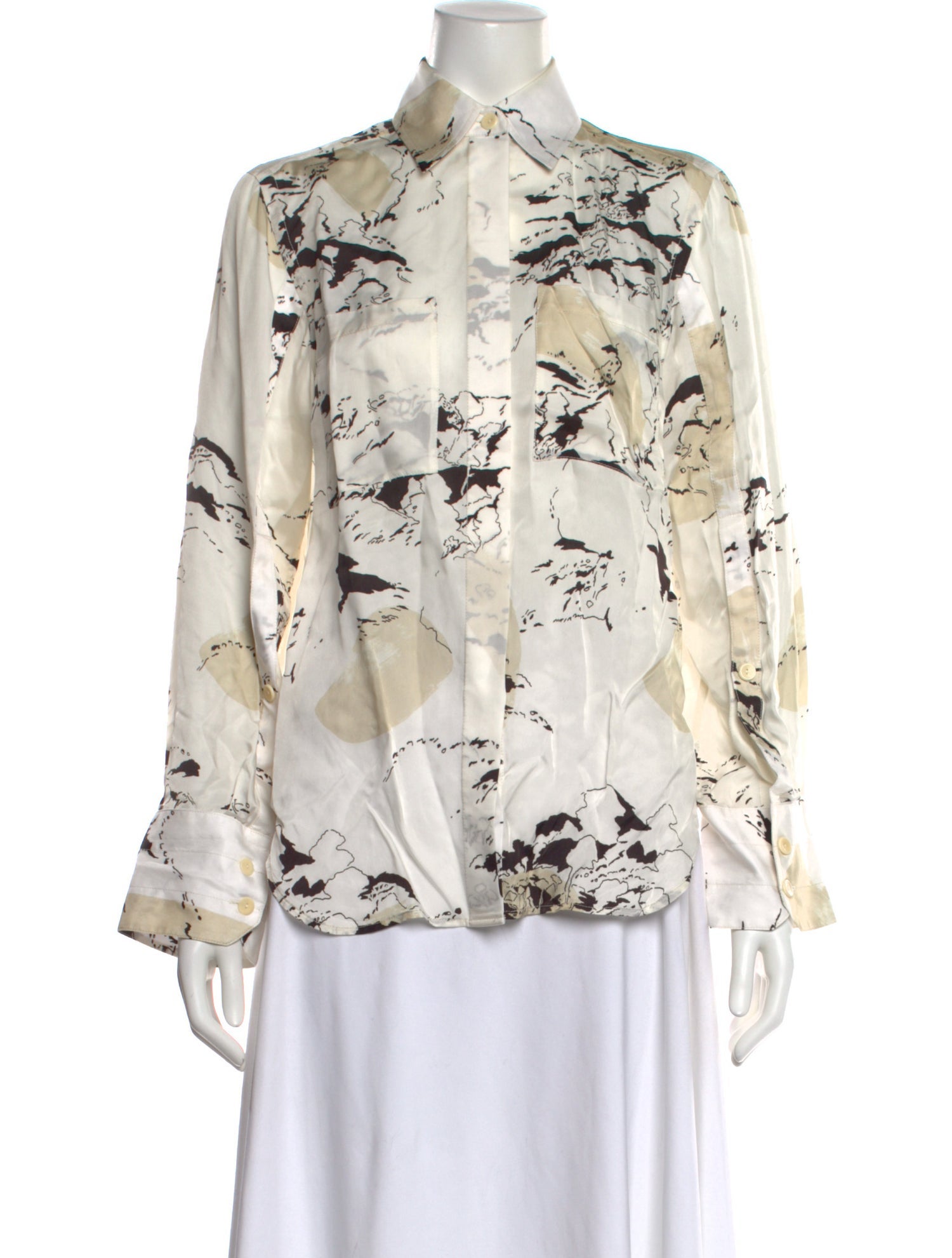Maria McManus Patterned Long Sleeve Blouse