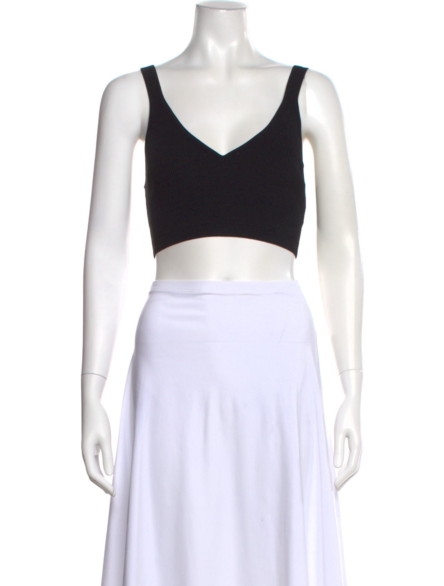 Maria McManus V-Neck Sleeveless Crop Top