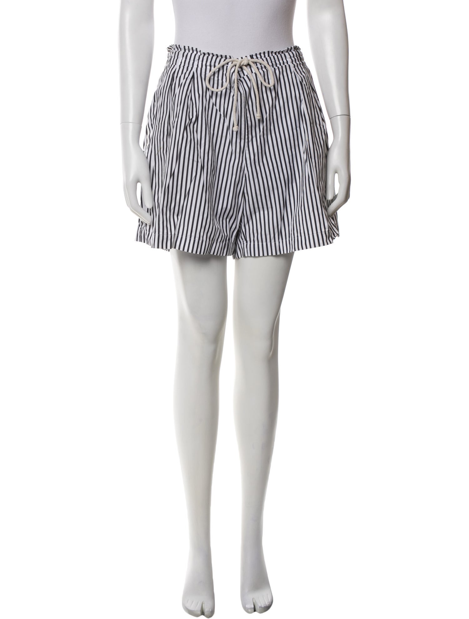 Maria McManus Striped Mini Shorts