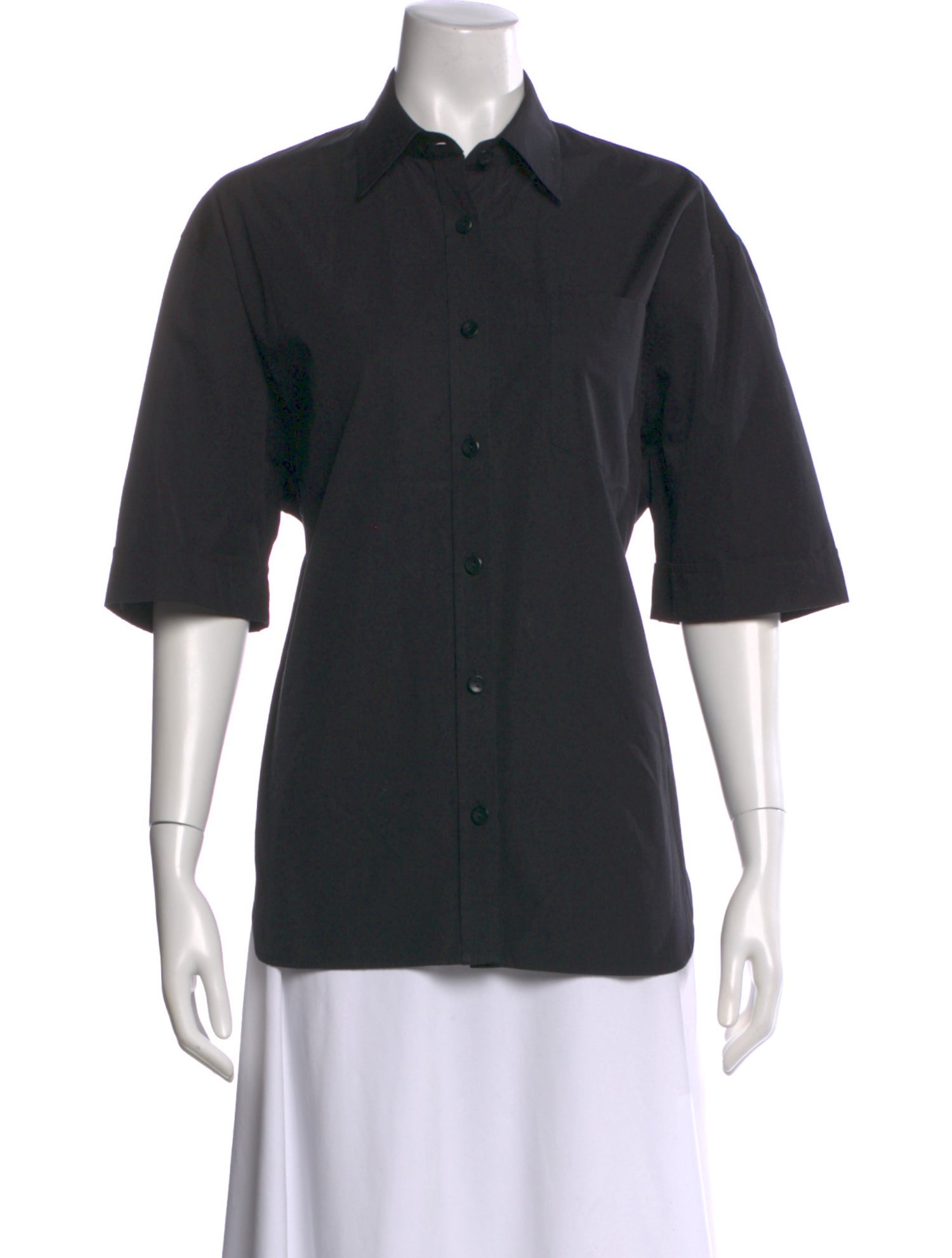 Maria McManus Three-Quarter Sleeve Button-Up Top