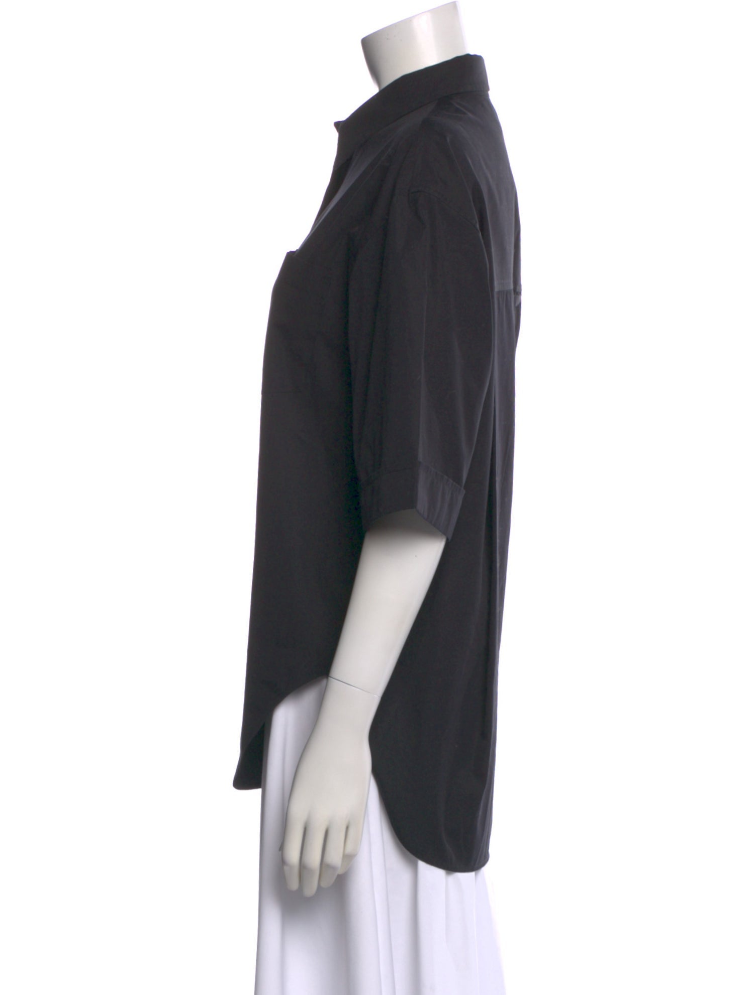 Maria McManus Three-Quarter Sleeve Button-Up Top