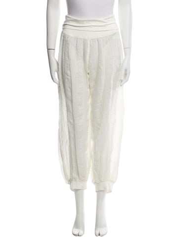 Maurizio Mykonos Pants Linen Straight Leg S