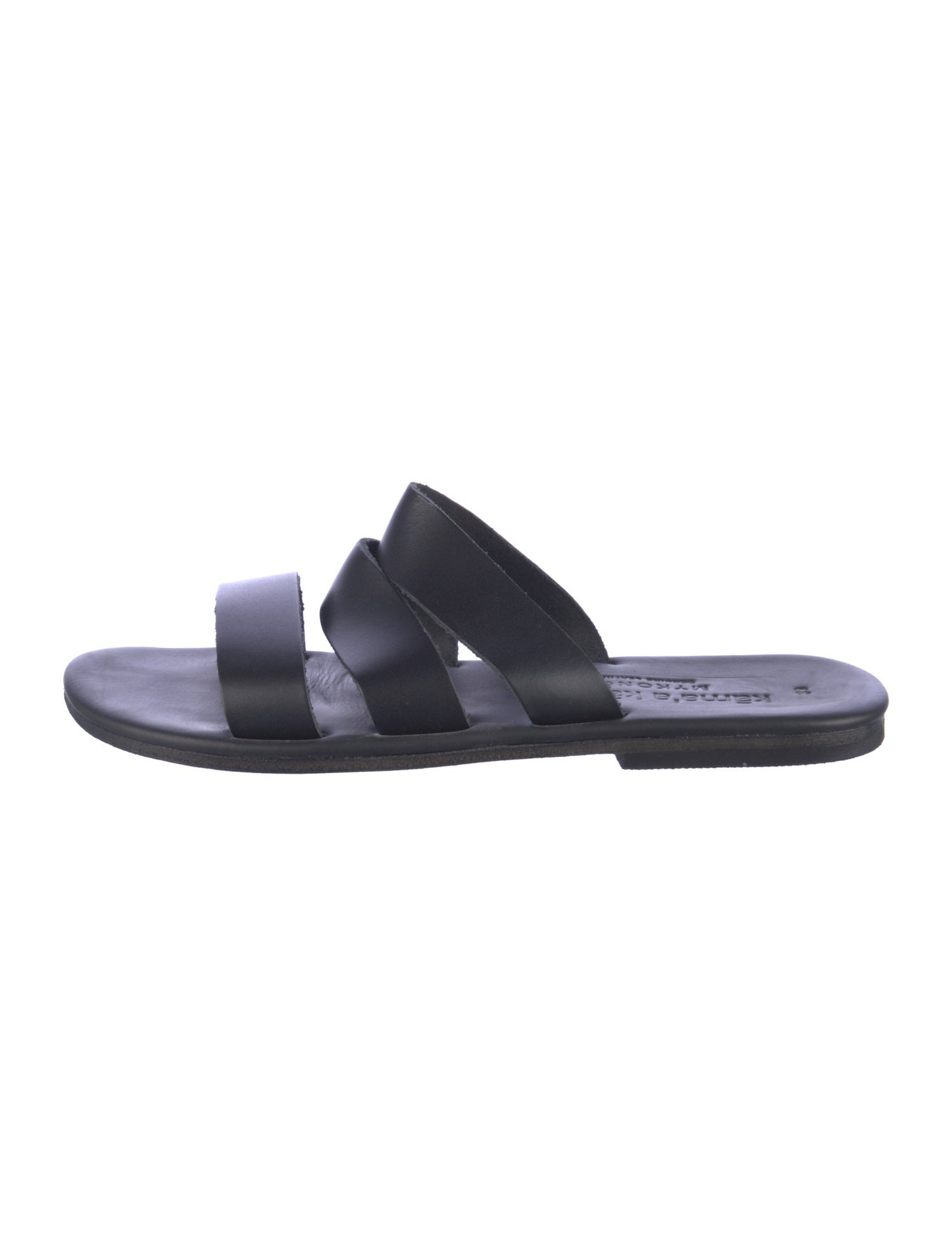 Maurizio Mykonos Leather Slides