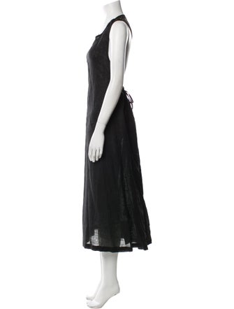 Maurizio Mykonos Linen Long Dress