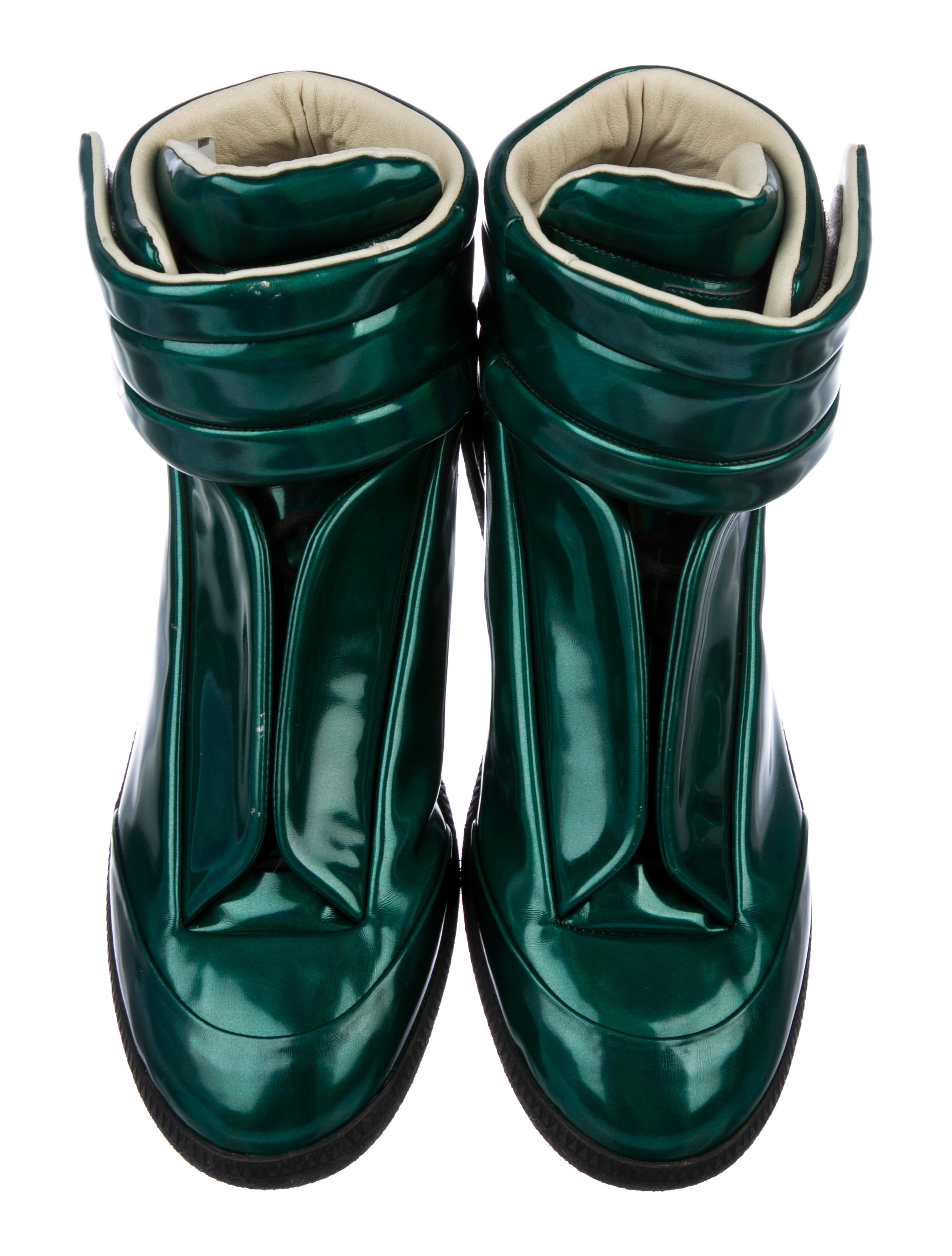 Maison Martin Margiela Metallic Future High-Top Sneakers - Green Maison Martin Margiela Metallic Future High-Top Sneakers - Green