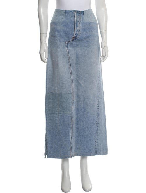 Maison Martin Margiela Artisanal Denim Midi Skirt