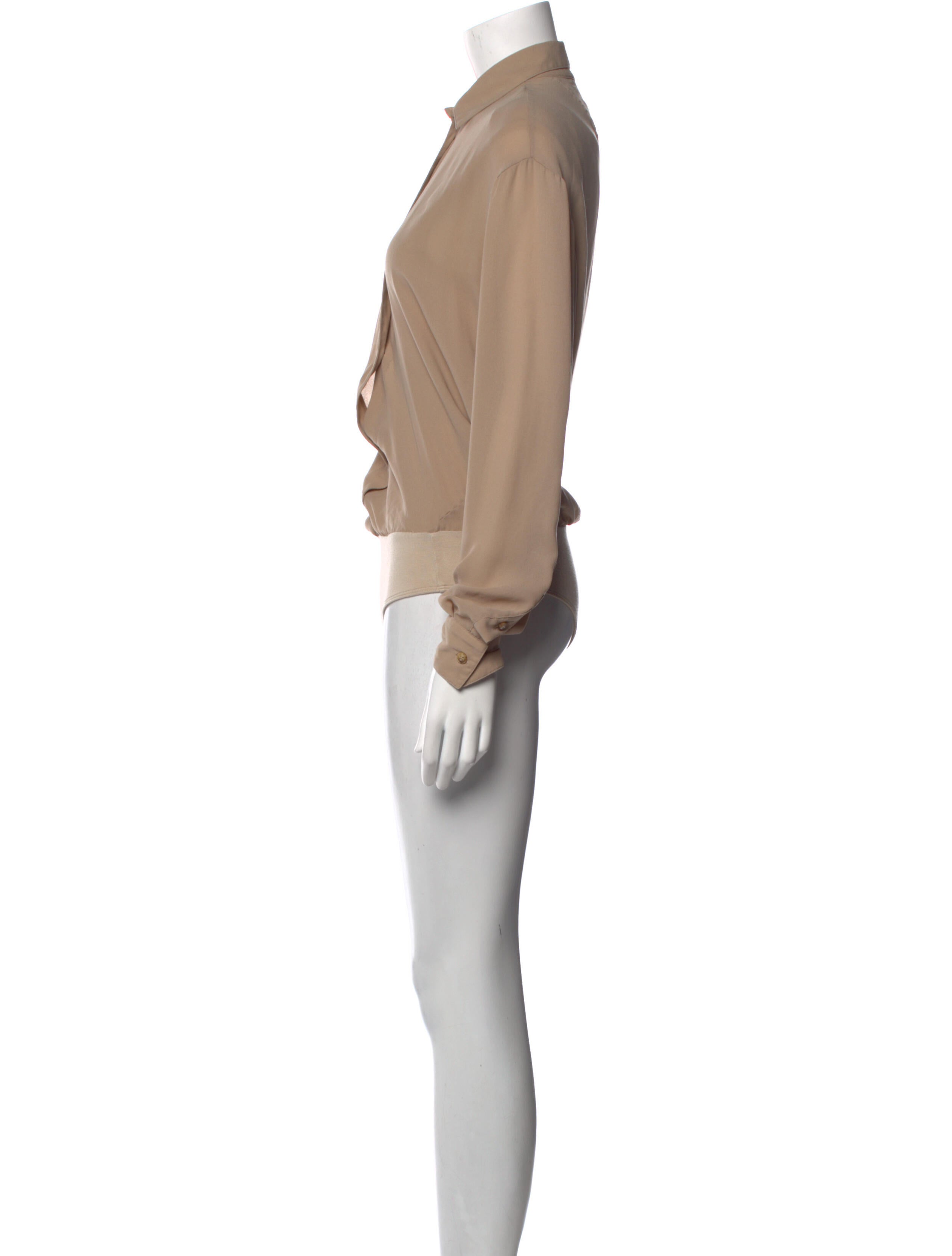 Maison Martin Margiela Mock Neck Long Sleeve Bodysuit