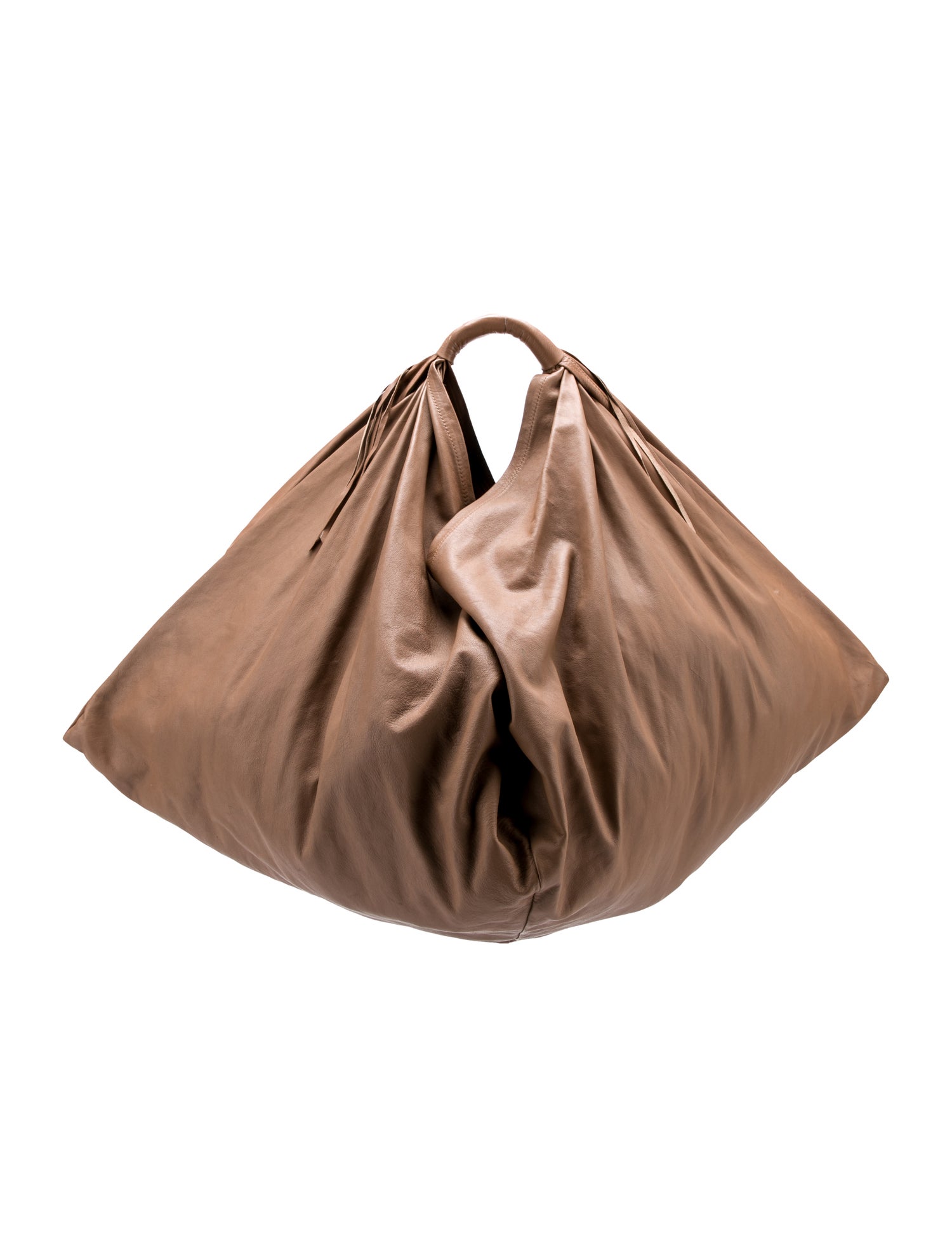 Maison Martin Margiela Oversized Leather Hobo Bag w/ Pouch