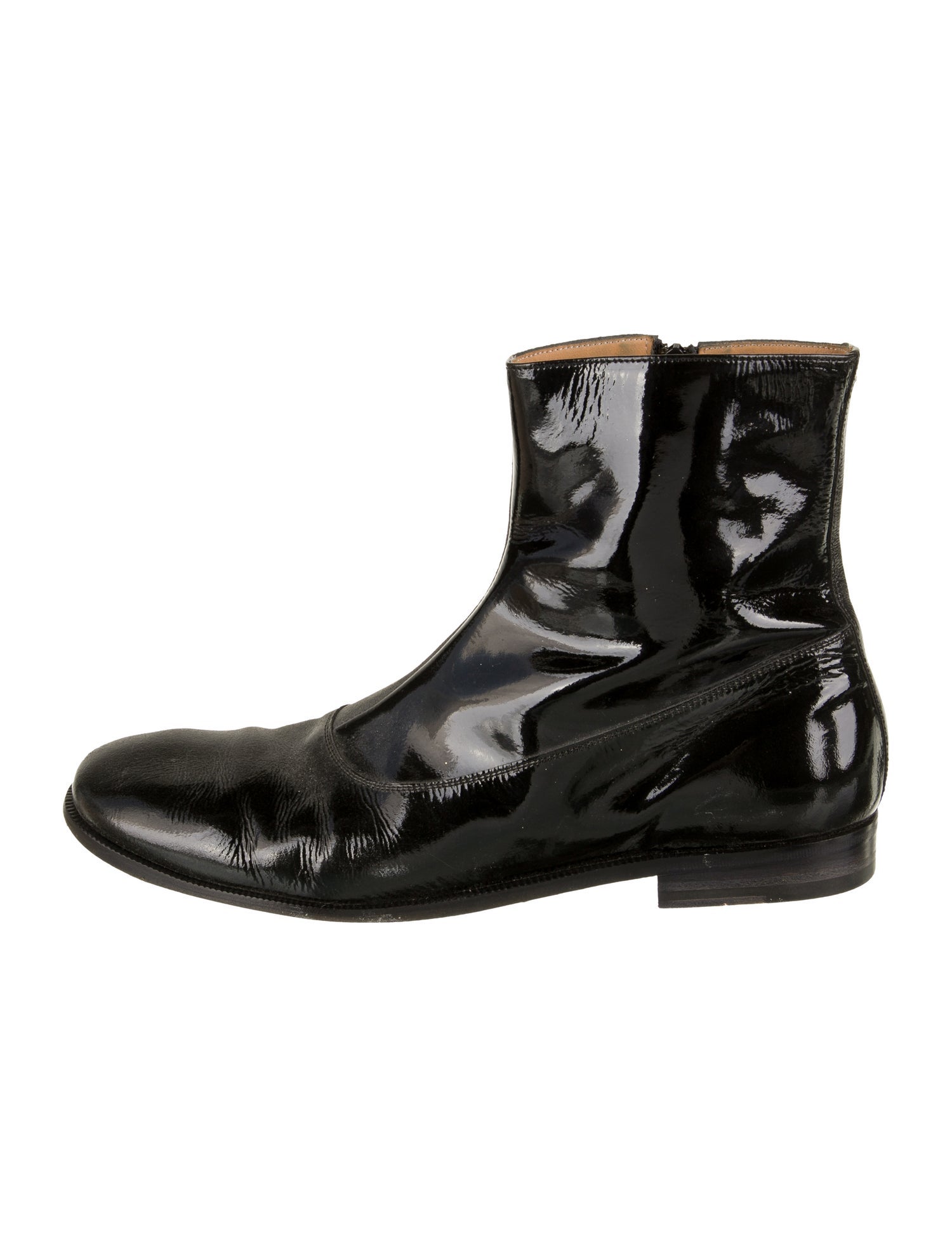 maison margiela patent boots