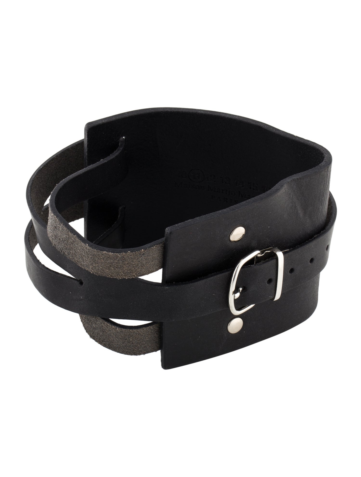 Maison Martin Margiela Wide Leather Wrap Cuff