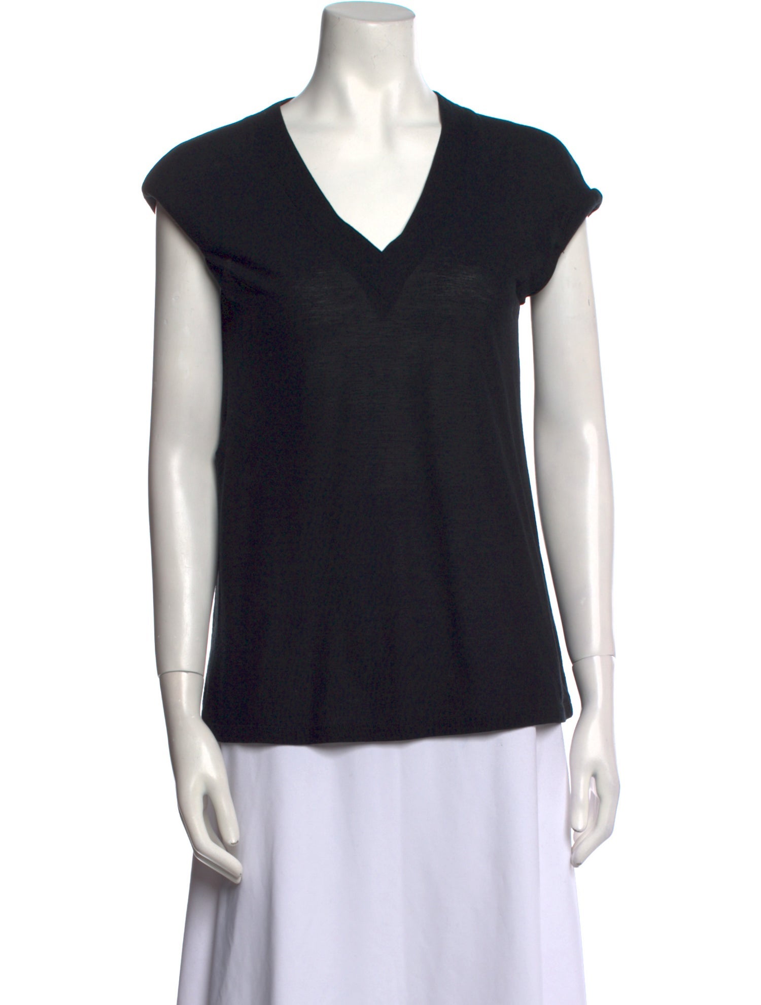 Maison Martin Margiela V-Neck Short Sleeve Top