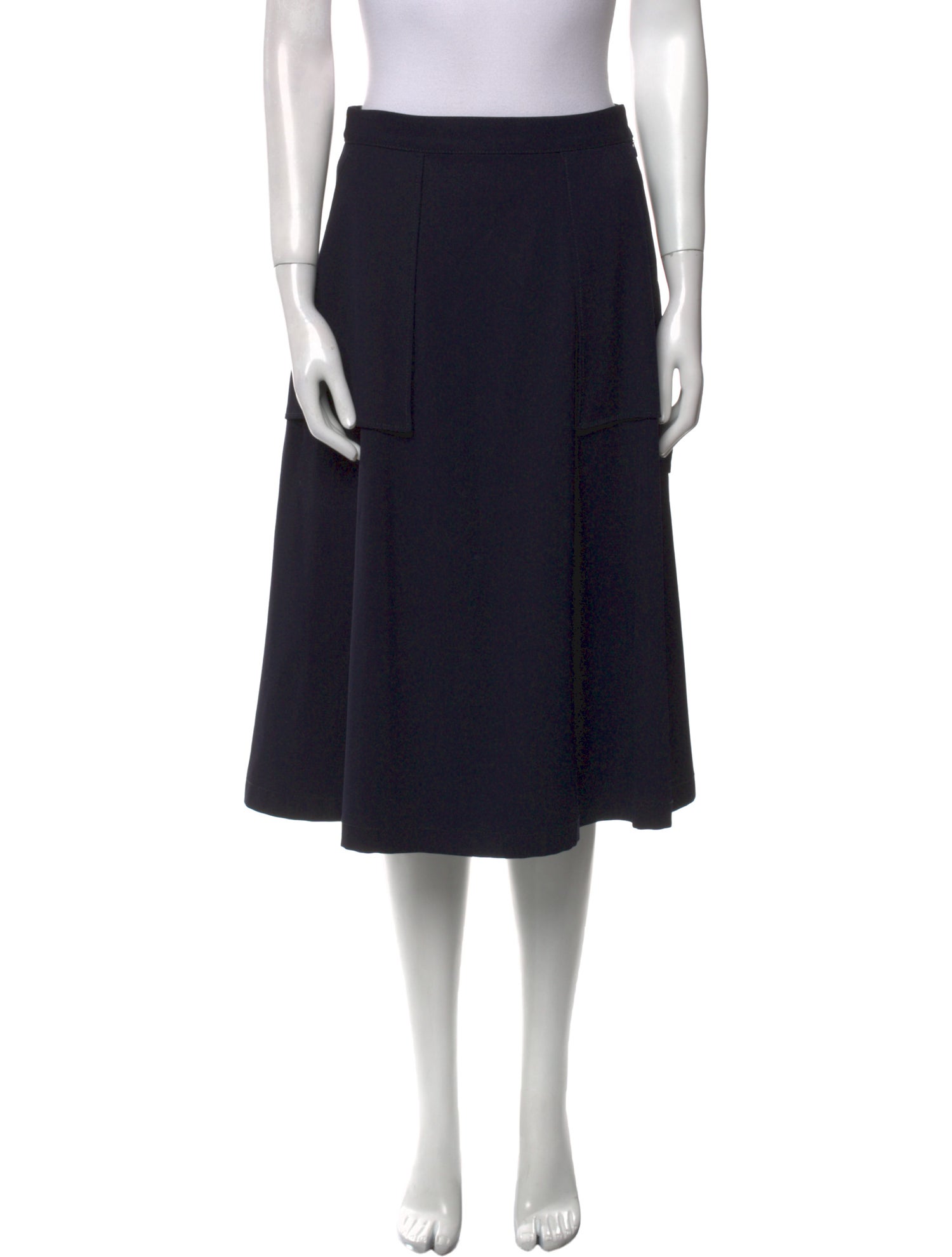 Maison Martin Margiela Wool Knee-Length Skirt