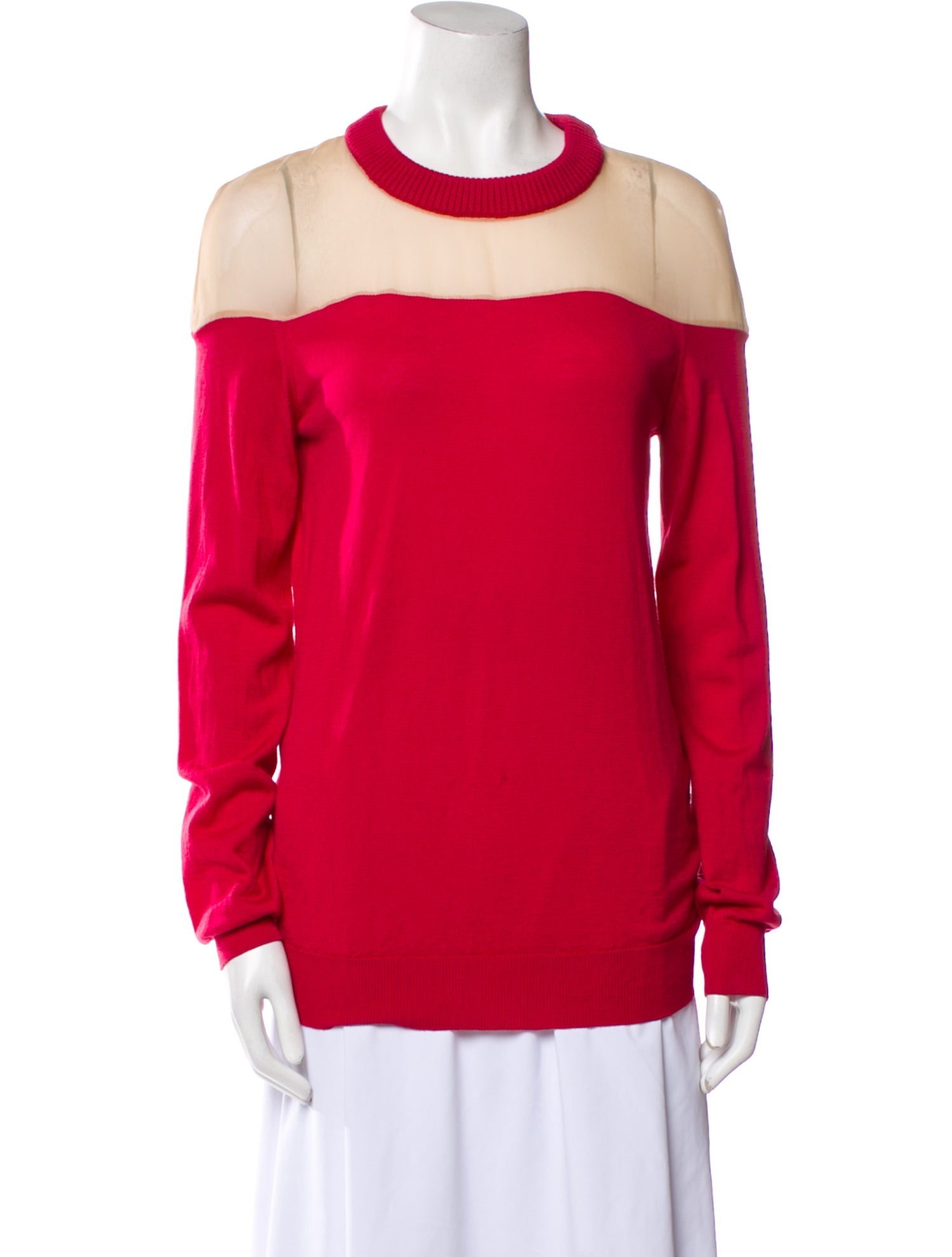 Maison Martin Margiela Wool Crew Neck Blouse