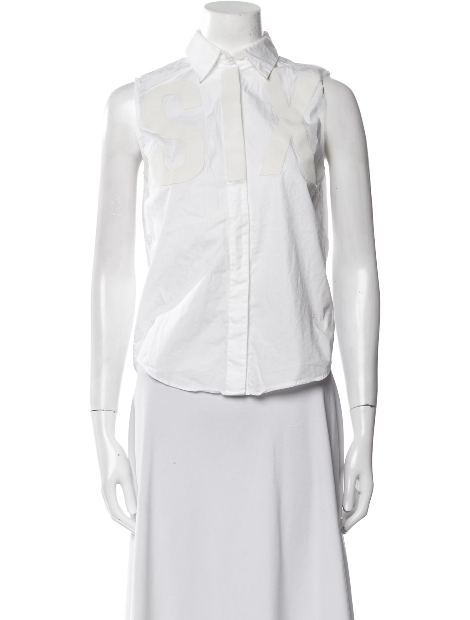 MM6 Maison Margiela Sleeveless Button-Up Top