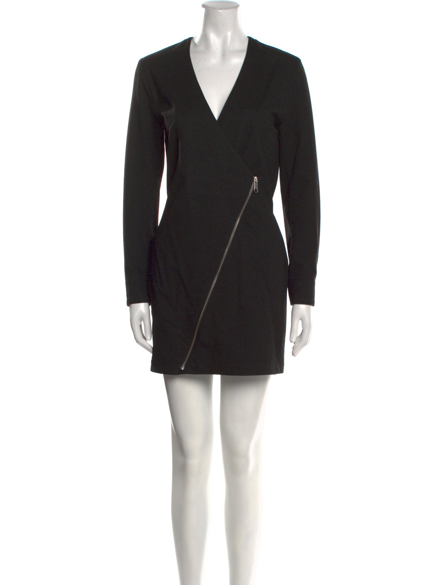 MM6 Maison Margiela Plunge Neckline Mini Dress