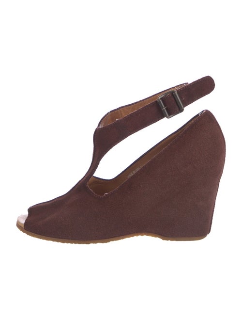 Maison Martin Margiela Suede T-Strap Pumps