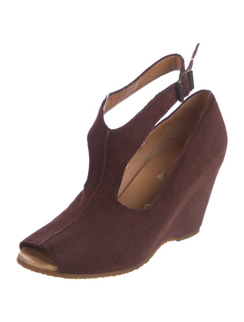 Maison Martin Margiela Suede T-Strap Pumps