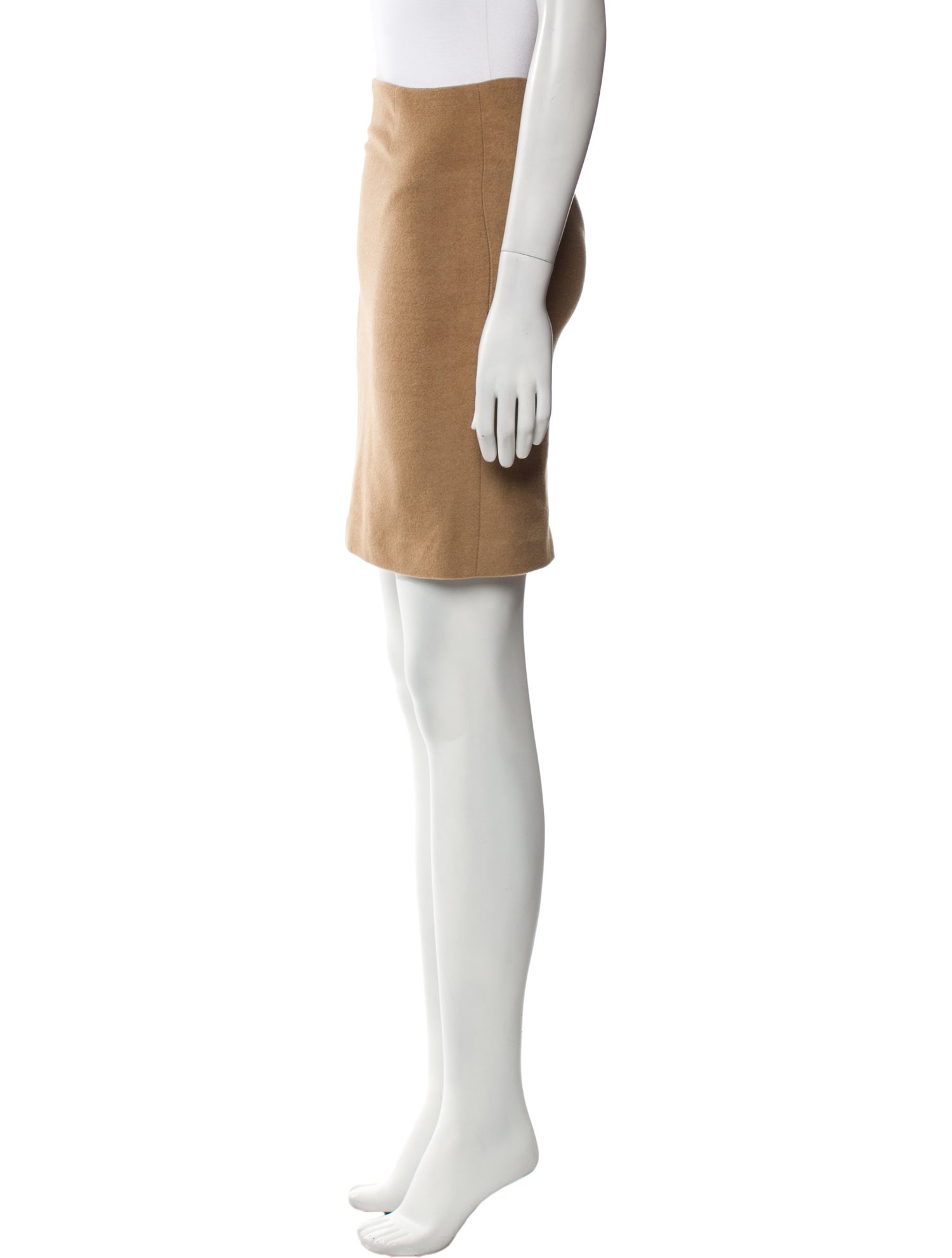 Maison Martin Margiela Camel Leather Mini Skirt