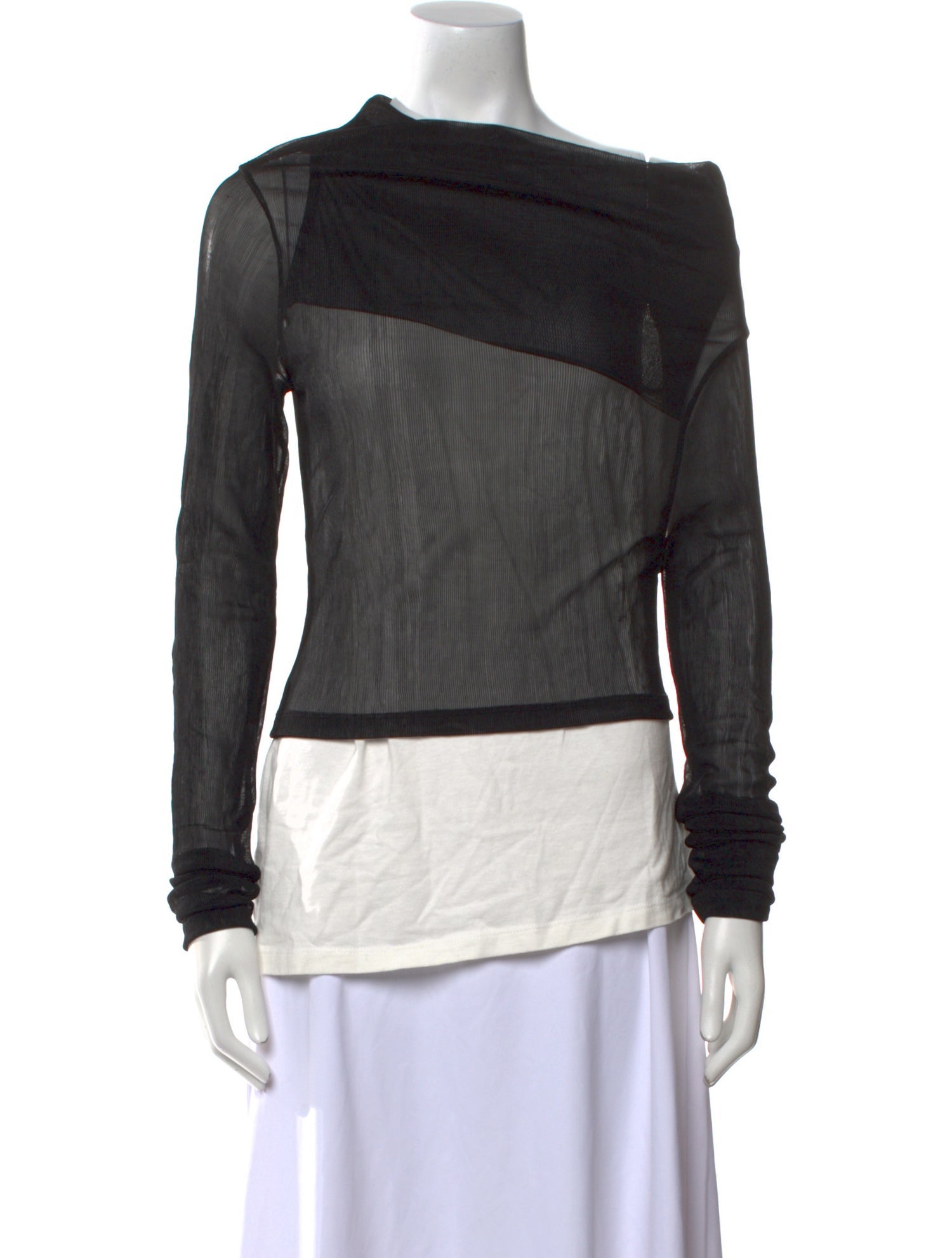 MM6 Maison Margiela 2024 One-Shoulder Sweatshirt