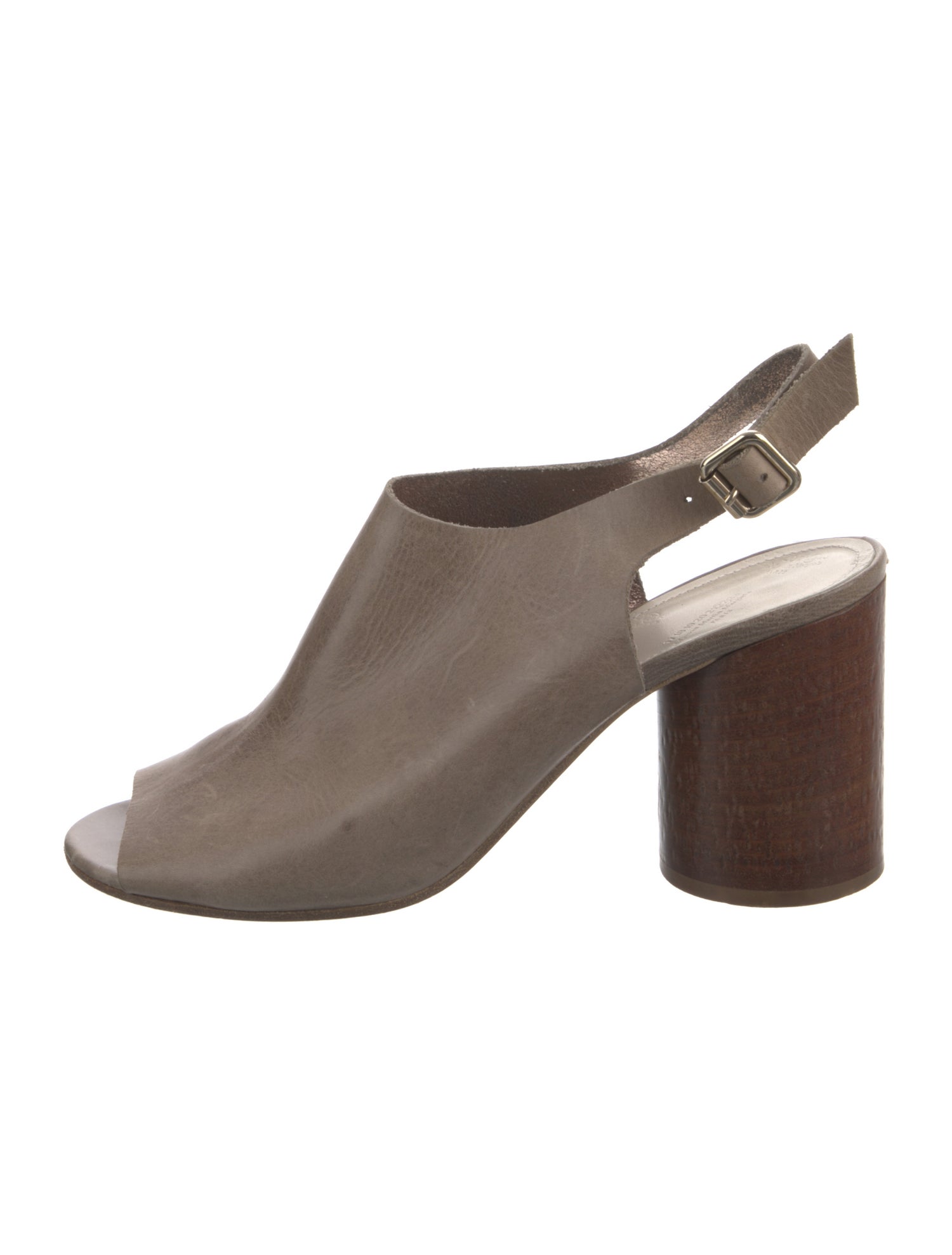 Maison Martin Margiela Leather Slingback Sandals